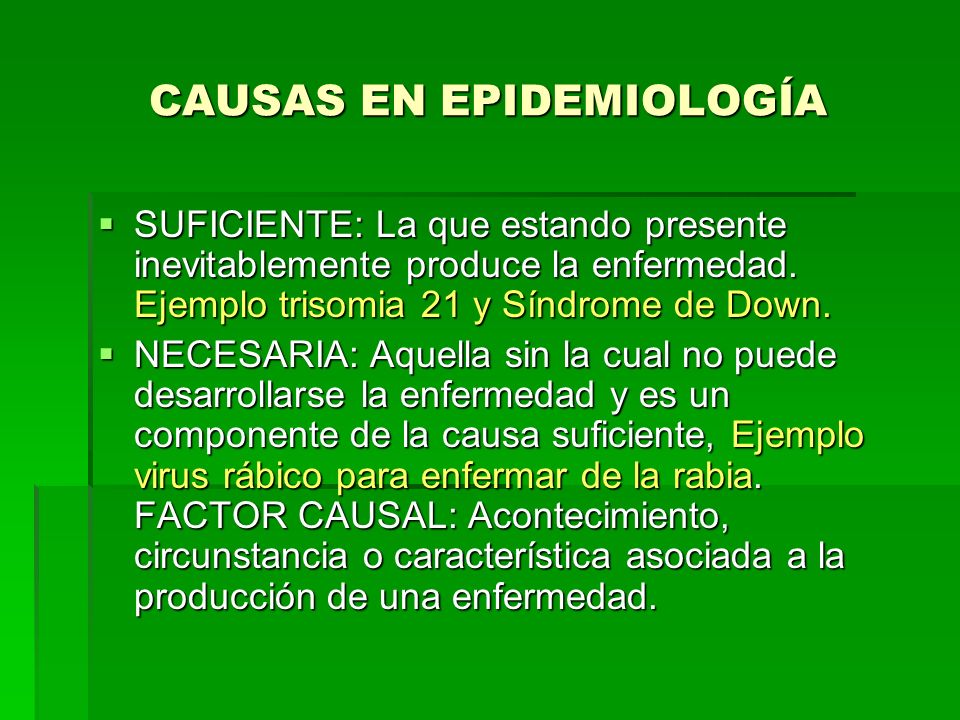 suficiente versus necesaria causa epidemiología de la diabetes suficiente versus necesaria causa epidemiología de la diabetes